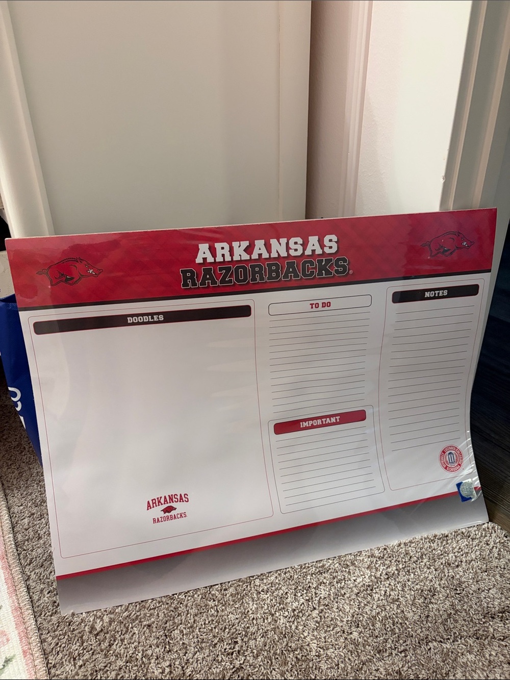 Arkansas Razorbacks Planner Pad